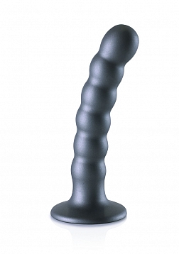 Beaded G-Spot Dildo - 5'' / 13 cm - Gun Metal