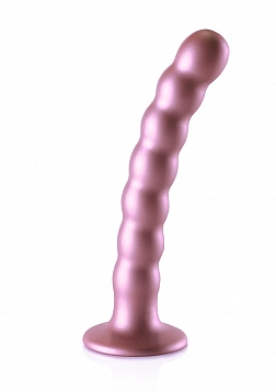 Beaded G-Spot Dildo - 6,5'' / 16,5 cm - Rose Gold